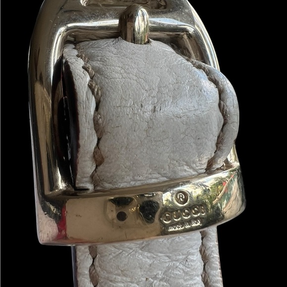 Winter White  Gucci Horsebit Bag - Picture 9 of 9